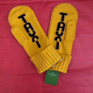 NEW!KATE SPADE Taxi Mittens Dandelion